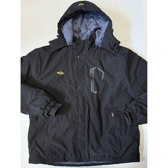 WANTDO - Men's Heavy Waterproof Winter Hooded Ski Coat Jacket - 3X-Large - XXXL - Picture 1 of 7